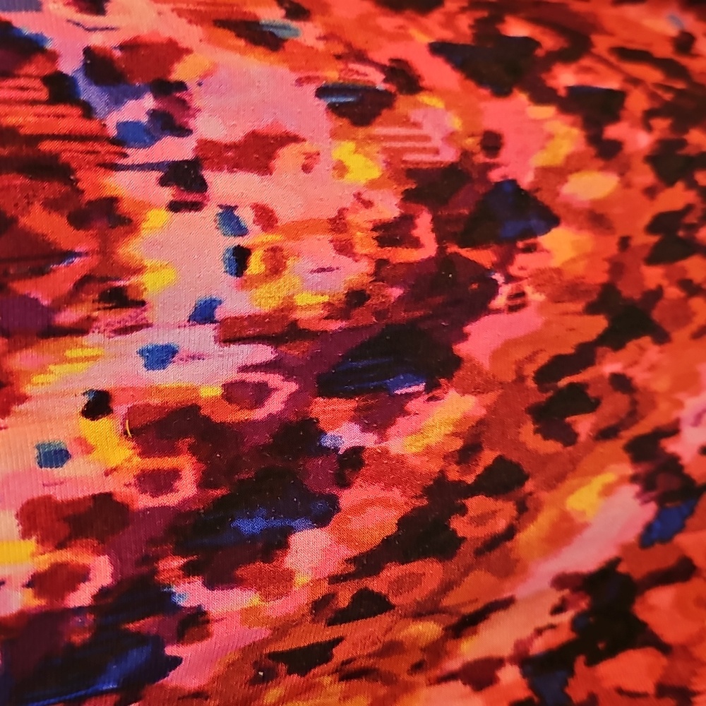 Vibrant Multicolor Patterned Bathing Suit Top And… - image 3